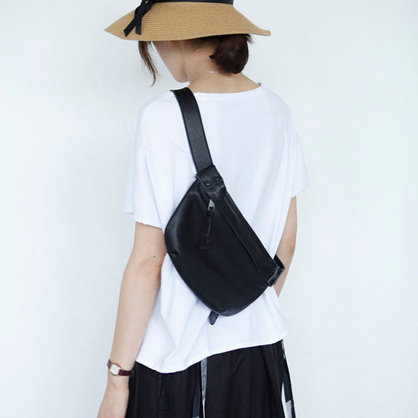 Womens Leather Crossbody Sling Bag Shoulder Bag For Women Aesthetic