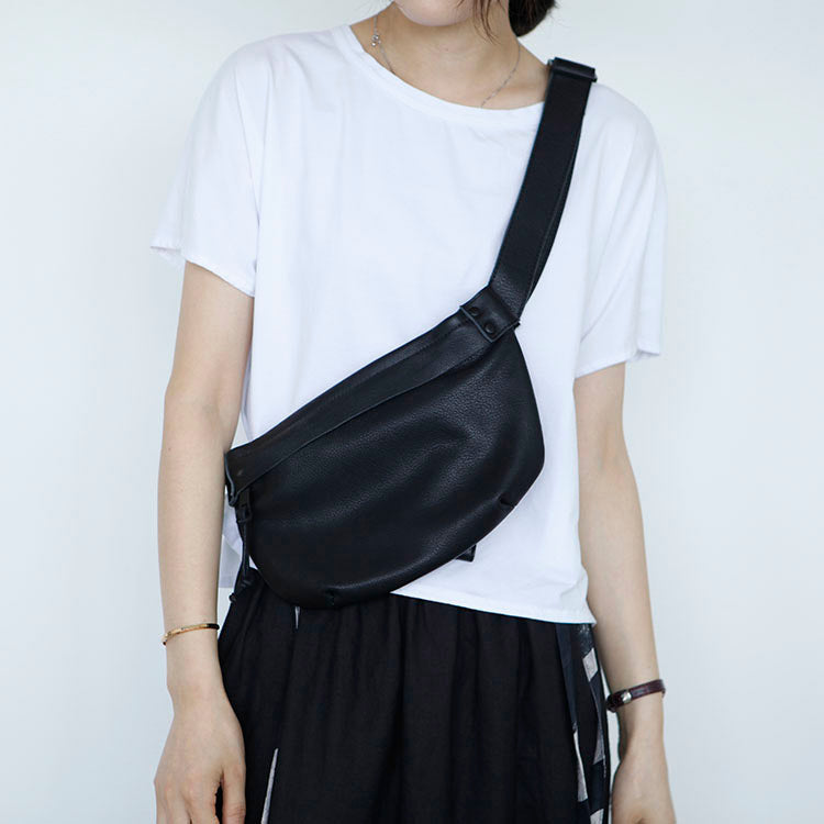 Black Dual Compartment Sling Bag with Black Multi-colour Belt – Tangerine  Handcraft