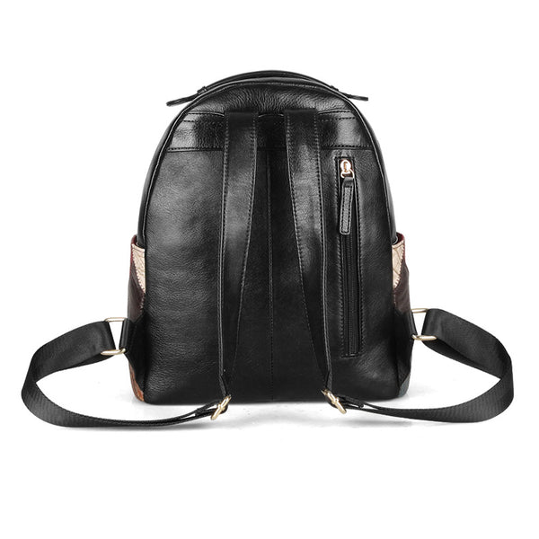Small Womens Boho Leather Backpack Bags Leather Rucksack For Women Durable