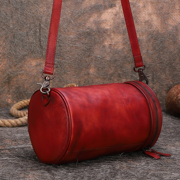 Small Womens Leather Crossbody Bucket Bag Handbags For Women Affordable