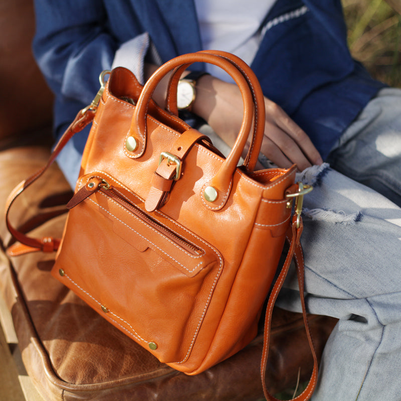 Small Womens Leather Crossbody Tote Bag Shoulder Handbags Purse for Women Stylish
