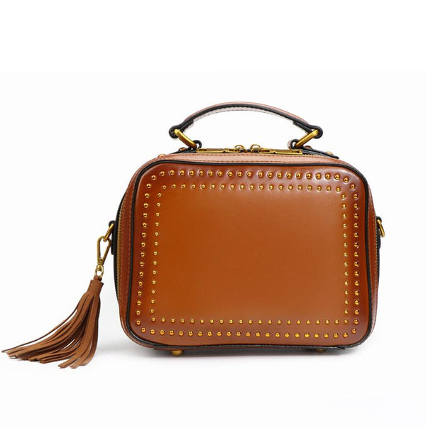 Small Womens Squar Leather Crossbody Purse Shoulder Handbags For Women Affordable