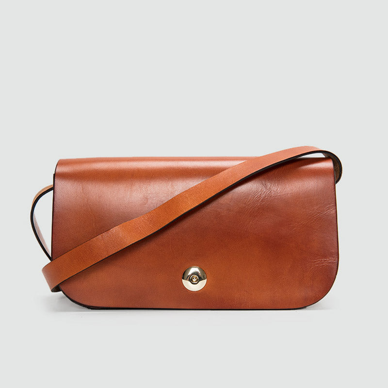 Tan Cowhide Small Crossbody Bag — Keilar Trading Co