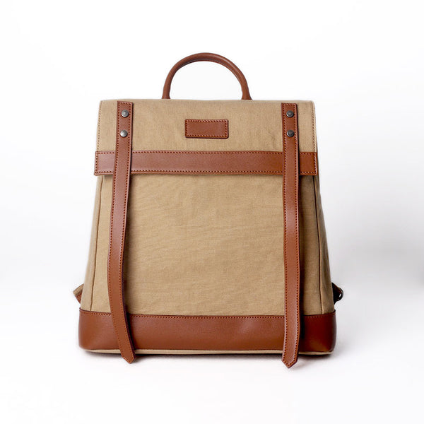 Medium Canvas Rucksack Trendy Zip Backpack Purse Laptop Backpacks for Women Beautiful