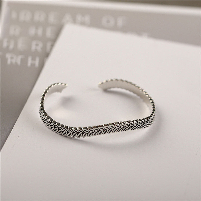 Sterling Silver Bangle Bracelets Unique Jewelry Accessories Gifts Women