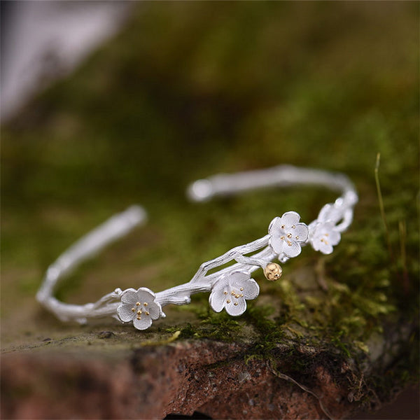 Sterling Silver Flower Bracelets for women