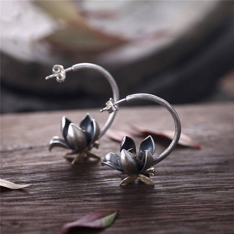 Sterling Silver Stud Earrings Handmade Jewelry Gifts Accessories Women chic