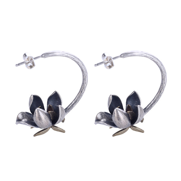 Sterling Silver Stud Earrings Handmade Jewelry Gifts Accessories Women cute