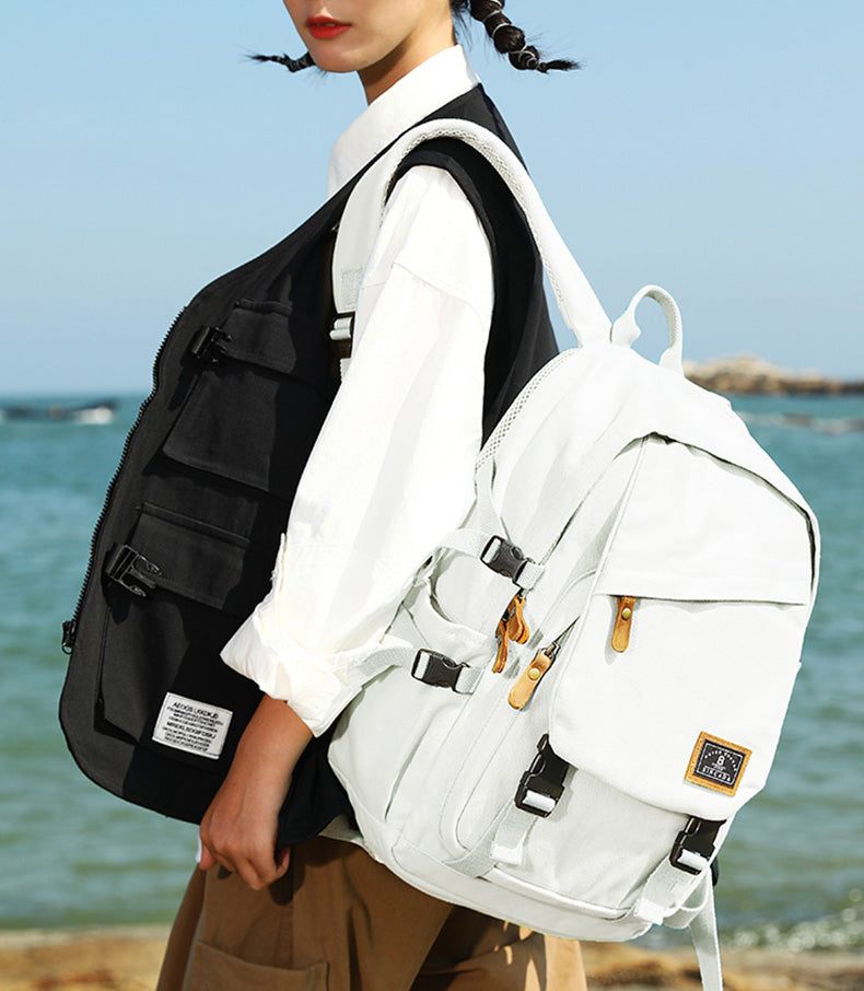 affordable photo backpack laptop Stylish Canvas Laptop Backpack Ladies Rucksack For Women – igemstonejewelry