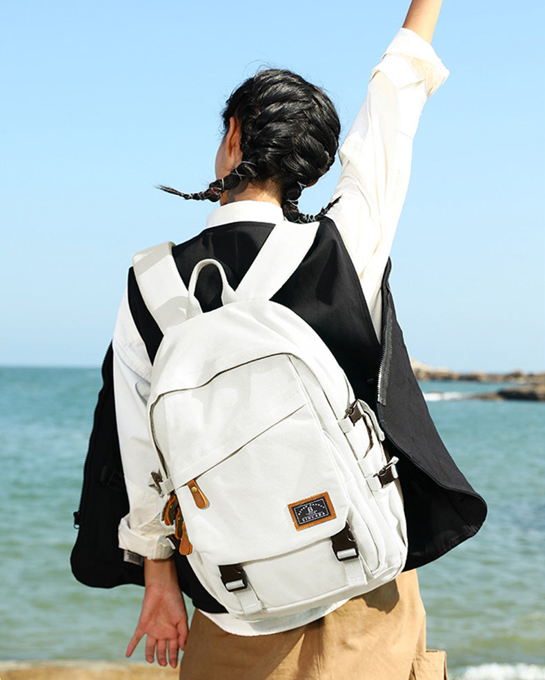 backpack for laptop women Stylish Canvas Laptop Backpack Ladies Rucksack For Women – igemstonejewelry