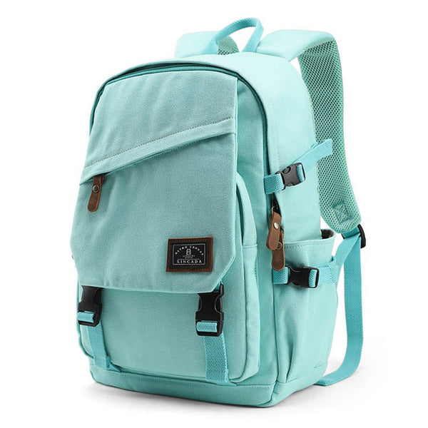 Stylish Canvas Laptop Backpack Ladies Rucksack For Women Chic