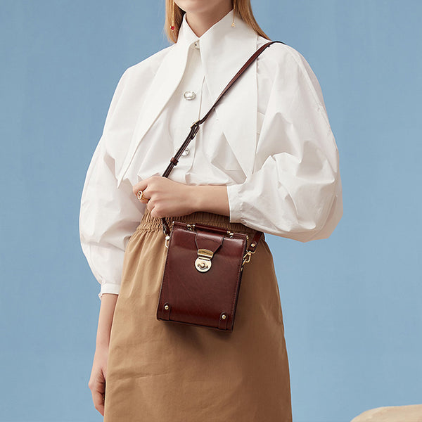 Stylish Cube Bag Womens Crossbody Bags Leather Handbags Purse for Women best