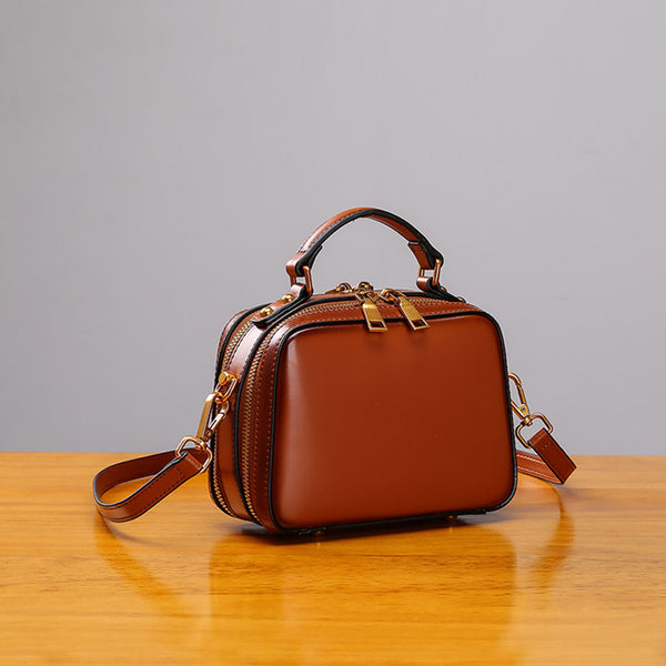 Stylish Cube Bag Womens Leather Crossbody Bags Shoulder Bag for Women fashion
