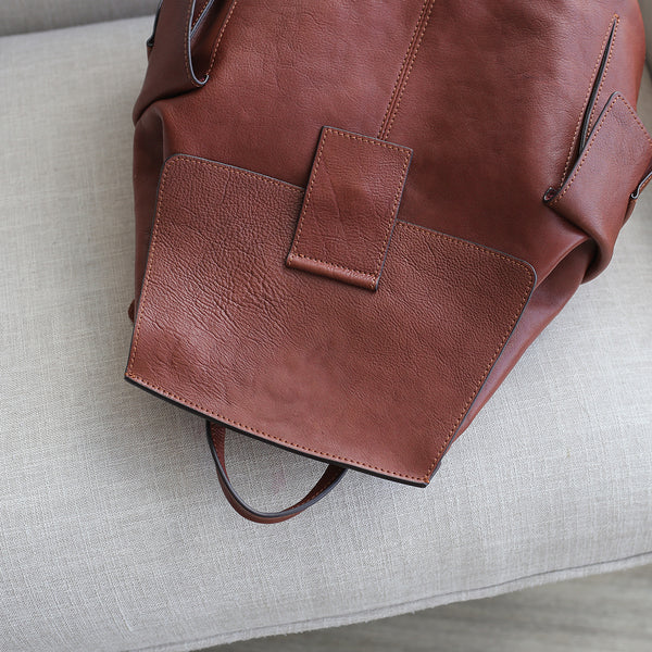 Stylish Ladies Genuine Leather Backpack Purse Rucksack Bag For Women Designer
