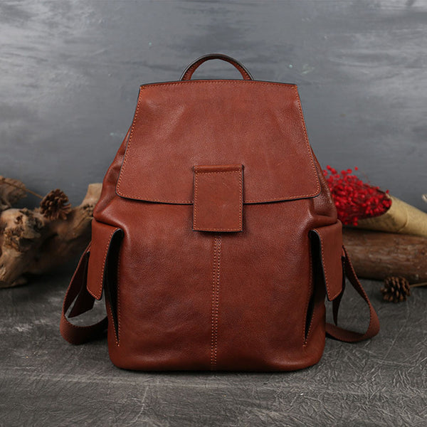 Stylish Ladies Genuine Leather Backpack Purse Rucksack Bag For Women Gift idea