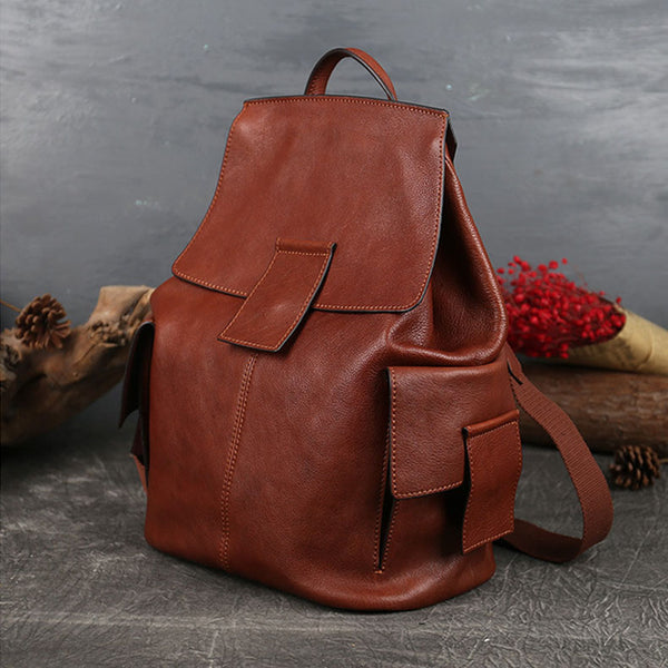 Stylish Ladies Genuine Leather Backpack Purse Rucksack Bag For Women Girlfriend