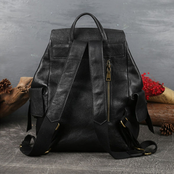 Stylish Ladies Genuine Leather Backpack Purse Rucksack Bag For Women Quality