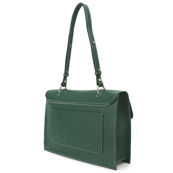 Stylish Ladies Leather Handbags Green Leather Shoulder Bag for Women gift