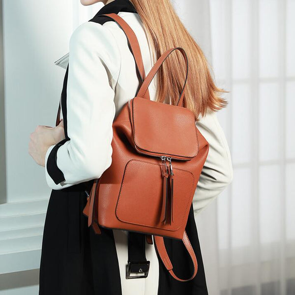 Stylish Ladies Leather Rucksack Bag Backpack Purse For Women Best