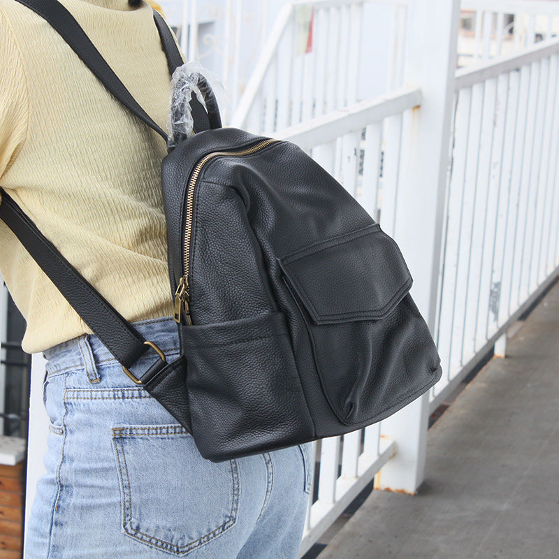 Stylish Ladies Soft Leather Backpacks Black Backpack Purse For Women Stylish Ladies Soft Leather Backpacks Black Backpack Purse For Women