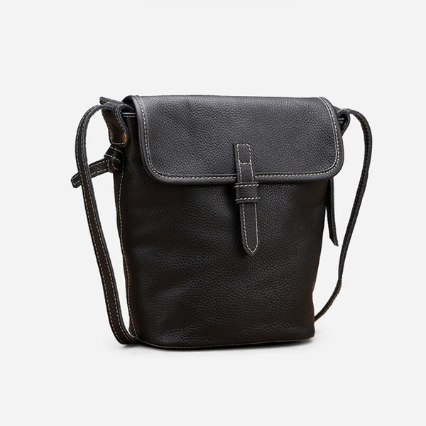 Stylish Leather Womens Bucket Bag Crossbody Bags Purse Shoulder Bag Accessories