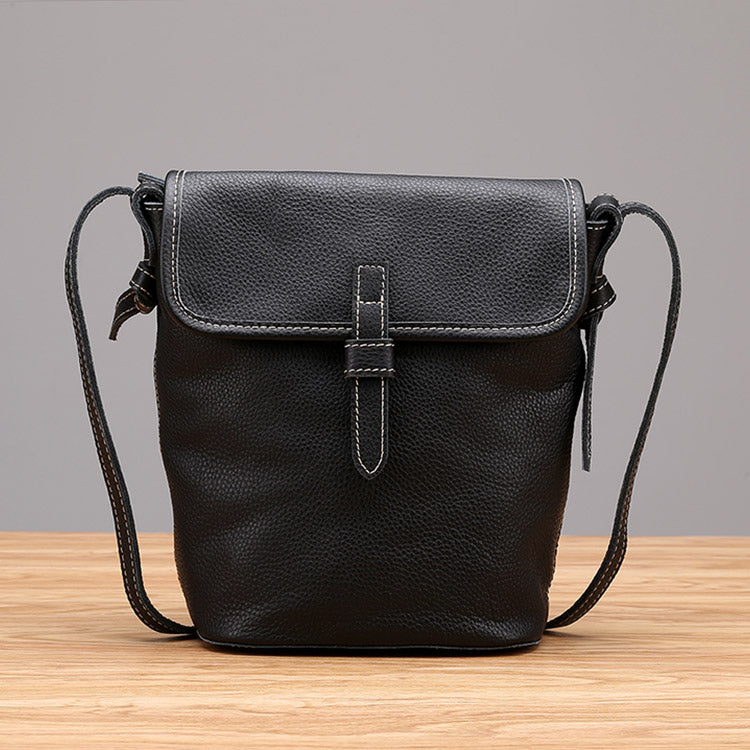 Stylish Leather Womens Bucket Bag Crossbody Bags Purse Shoulder Bag Boutique