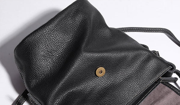 tylish Leather Womens Bucket Bag Crossbody Bags Purse Shoulder Bag chic