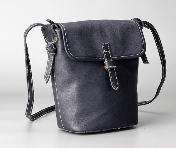 Stylish Leather Womens Bucket Bag Crossbody Bags Purse Shoulder Bag stylish