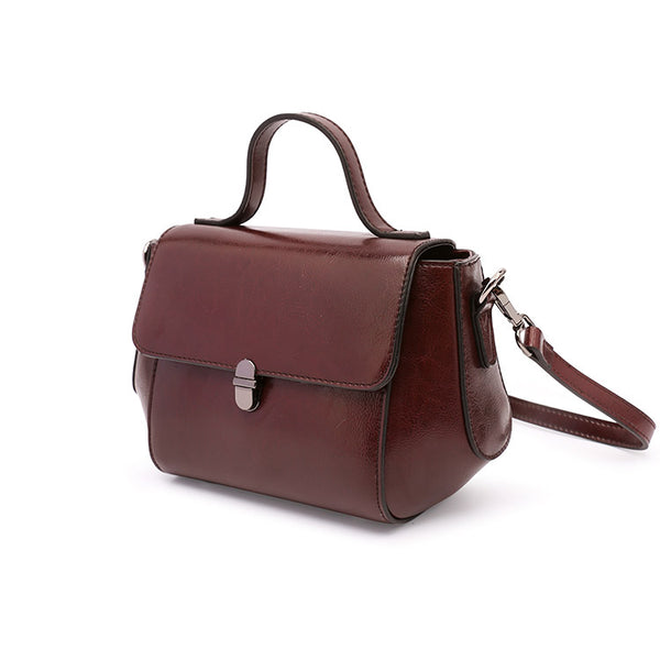 Stylish Women Brown Leather Crossbody Bags Leather Handbags for Women Details
