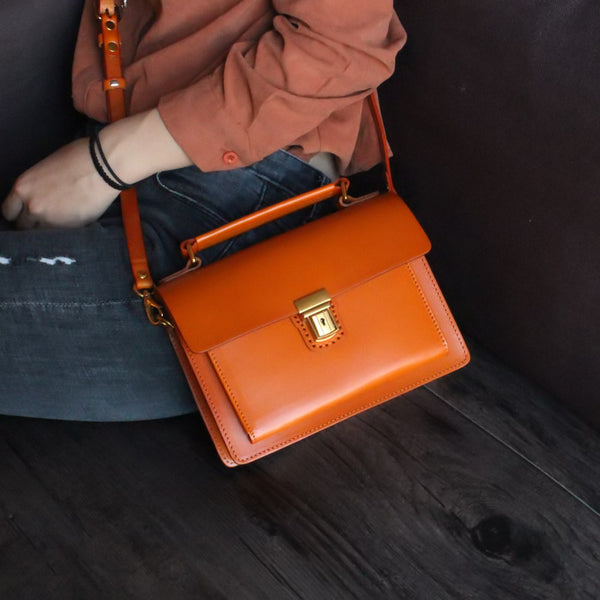 Stylish Women Brown Leather Satchel Bag Crossbody Bags Handbags best