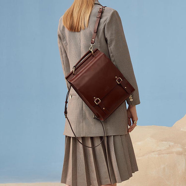 Stylish Women's Leather Backpack Purse Cool Backpacks for Women designer