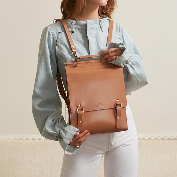 Stylish Women's Leather Backpack Purse Cool Backpacks for Women fashion