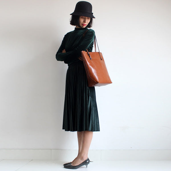 Stylish Womens Brown Leather Tote Bag Handbags Shoulder Bag for Women best