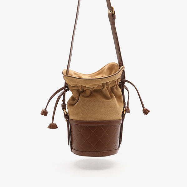 Stylish Womens Bucket Bag Leather Crossbody Bags