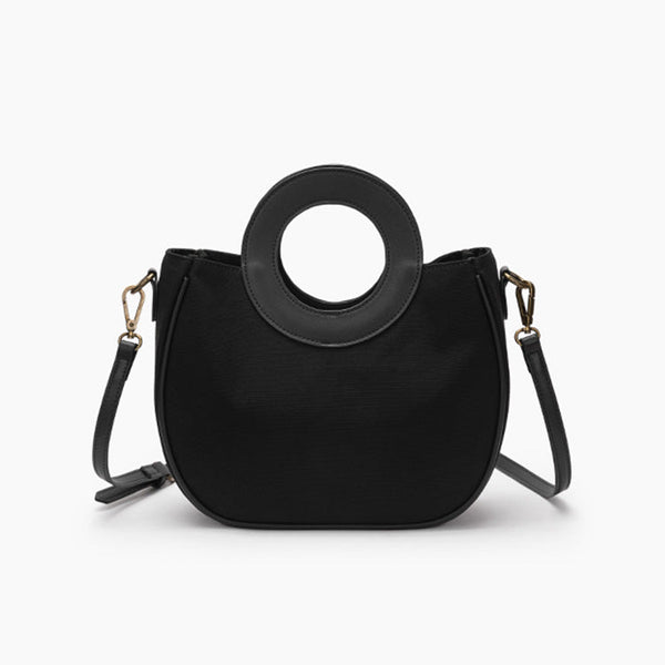 Stylish Womens Canvas Crossbody Bags Small Handbags For Women Black