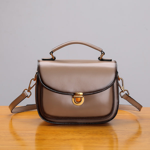 Stylish Womens Genuine Leather Satchel Bag Crossbody Bags for Women Designer
