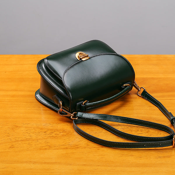 Stylish Womens Genuine Leather Satchel Bag Crossbody Bags for Women Vintage