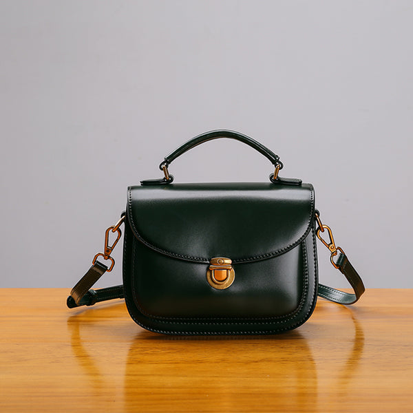 Stylish Womens Genuine Leather Satchel Bag Crossbody Bags for Women Unique