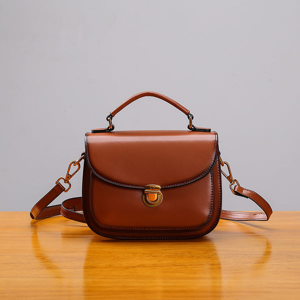 Stylish Womens Genuine Leather Satchel Bag Crossbody Bags for Women gift idea