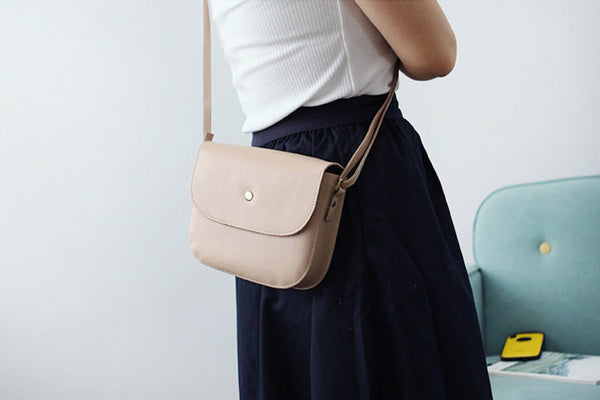 Stylish Womens Leather Saddle Bag Crossbody Bags Purse for Women Details
