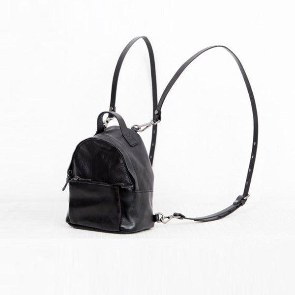 Stylish Womens Mini Rucksack Black Leather Womens Backpack Bags Best