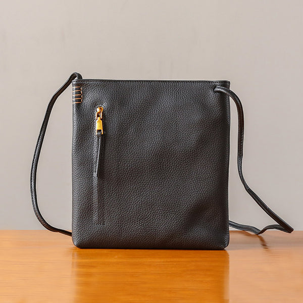 Tassels Work Bag Womens Leather Crossbody Bags Shoulder Bag for Women Black
