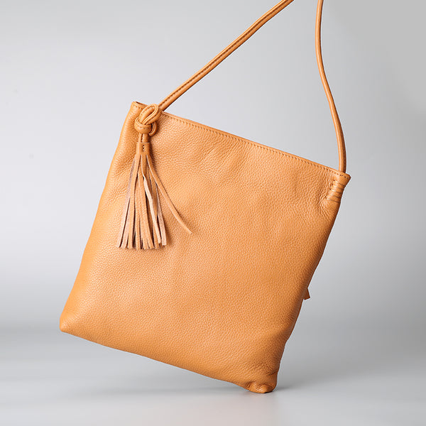 Tassels Work Bag Womens Leather Crossbody Bags Shoulder Bag for Women Minimalist