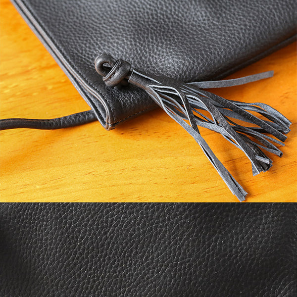Tassels Work Bag Womens Leather Crossbody Bags Shoulder Bag for Women cowhide