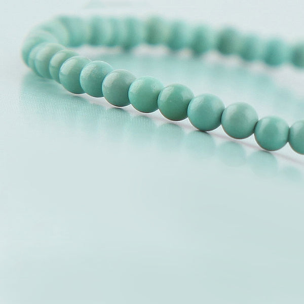 Tiny Turquoise Beads Bracelets December Birthstone Womens Gemstone Jewelry Accessories Gift elegant