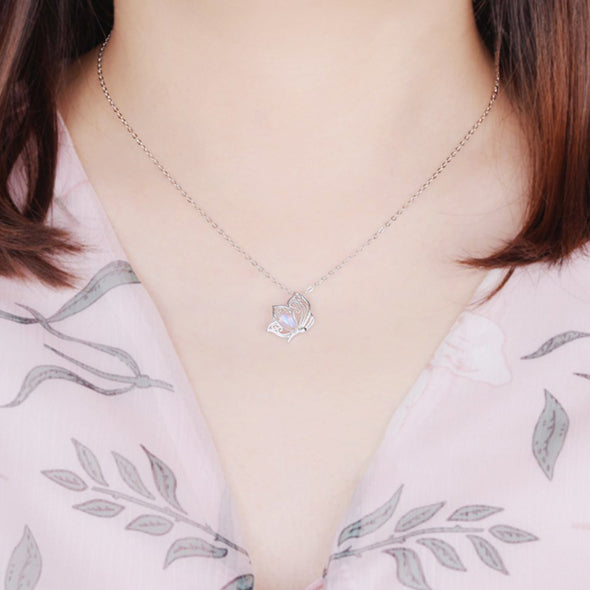 Topaz Moonstone Pendant Necklace Gold Gemstone Jewelry Women wear