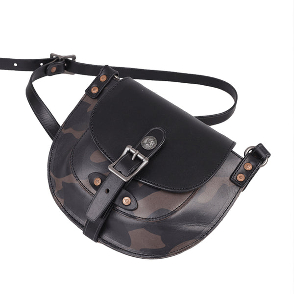 Trendy Ladies Small Leather Shoulder Bag Leather Saddle Bags For Women Casual