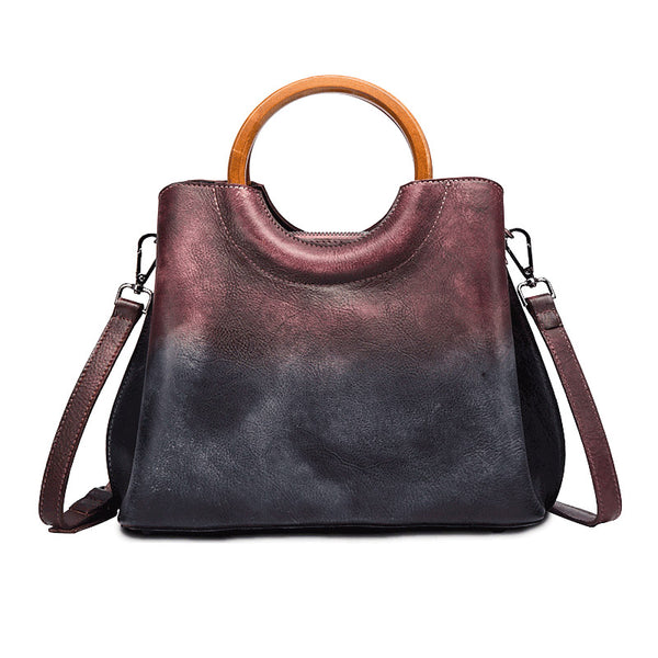 Unique Dyed Leather Womens Handbags