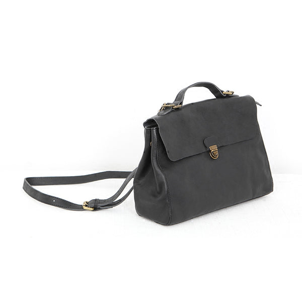 Vintage Genuine Leather Crossbody Messenger Bag Handbag Purses Women Accessories