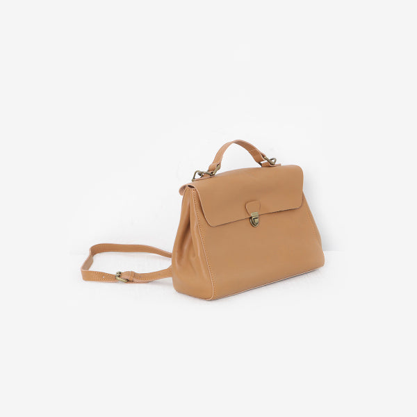 Vintage Genuine Leather Crossbody Messenger Bag Handbag Purses Women brown